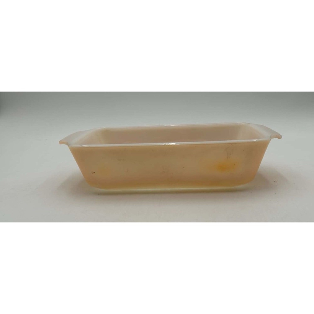 Vintage Fire King 1 Qt Peach Luster Loaf/Casserole Dish 9"